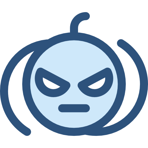 かぼちゃ Monochrome Blue icon