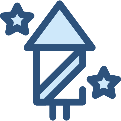 fajerwerki Monochrome Blue ikona