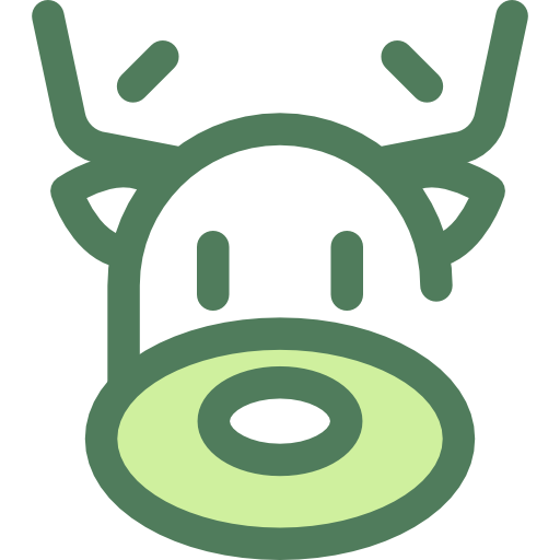 renifer Monochrome Green ikona