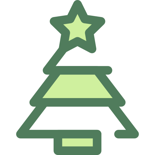 クリスマスツリー Monochrome Green icon
