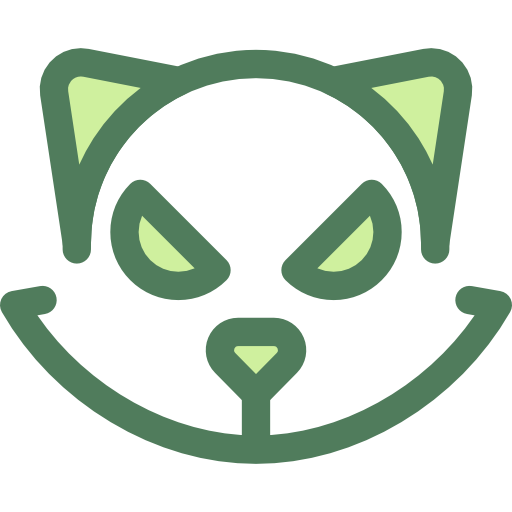 gato Monochrome Green Ícone