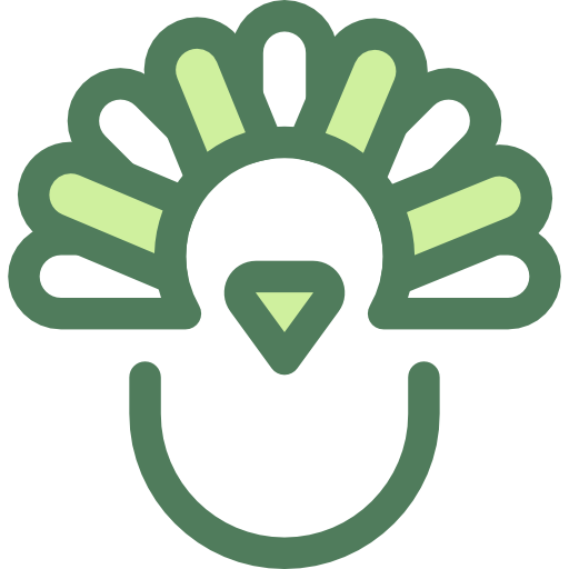 七面鳥 Monochrome Green icon