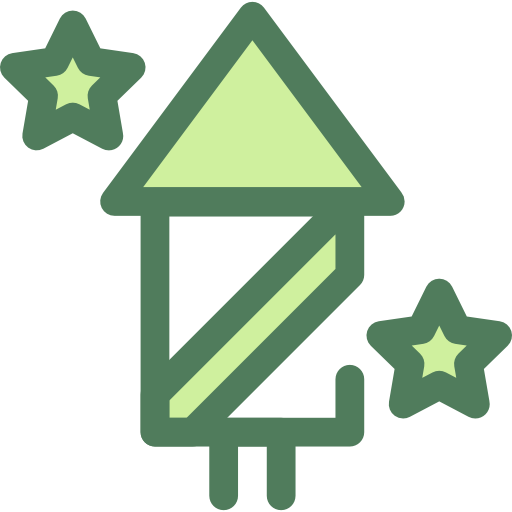 Фейерверк Monochrome Green иконка