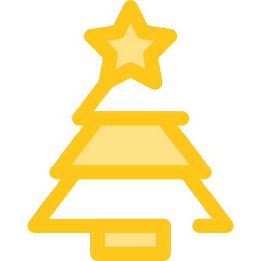 Рождественская елка Monochrome Yellow иконка