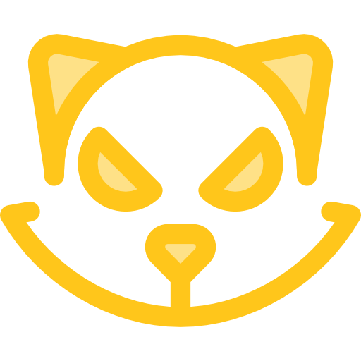 gato Monochrome Yellow Ícone