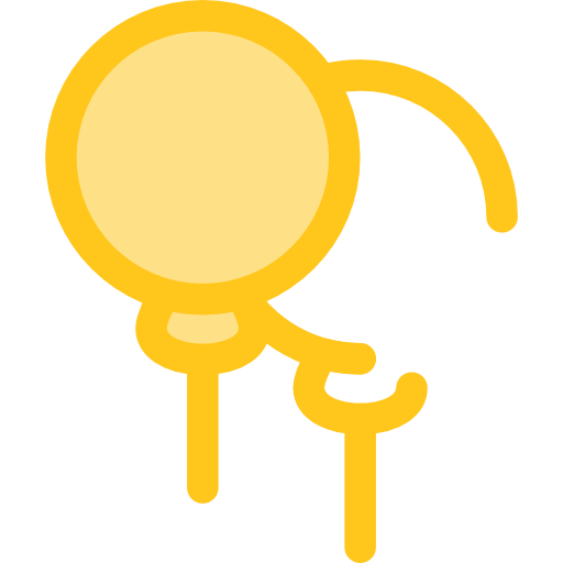 Balloons Monochrome Yellow icon