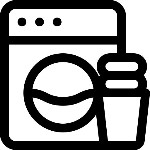 lavatrice Basic Rounded Lineal icona