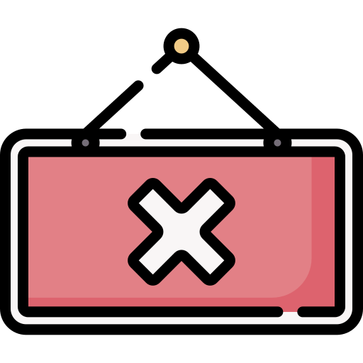 Closed sign Special Lineal color icon
