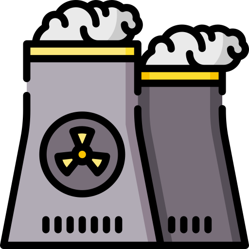 kernkraftwerk Special Lineal color icon