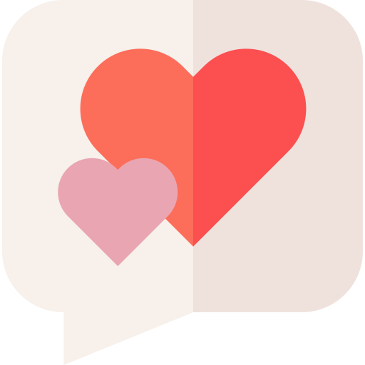 mensaje de amor Basic Straight Flat icono