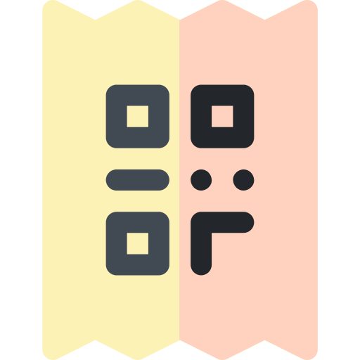 qr code Basic Rounded Flat icoon