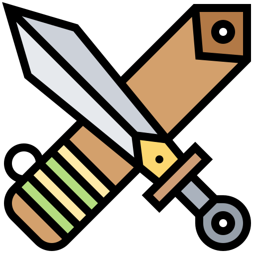 Sword Meticulous Lineal Color icon