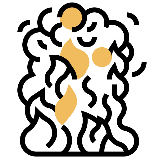 火 Meticulous Yellow shadow icon