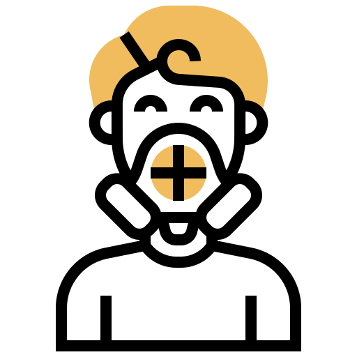 gasmaske Meticulous Yellow shadow icon