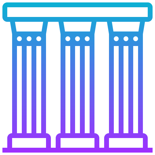 Ancient pillar Meticulous Gradient icon