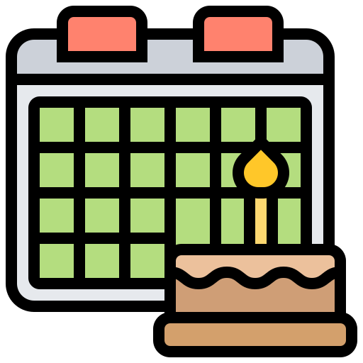 kalendarz Meticulous Lineal Color ikona