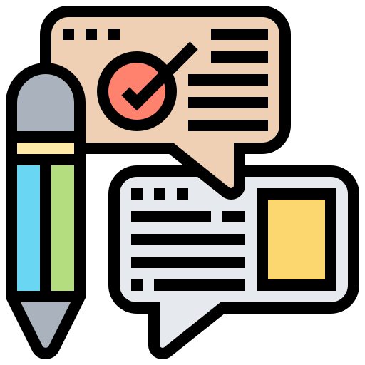 feedback Meticulous Lineal Color icon