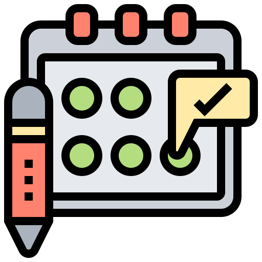 Calendar Meticulous Lineal Color icon