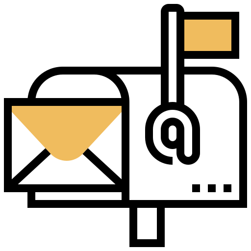 郵便 Meticulous Yellow shadow icon