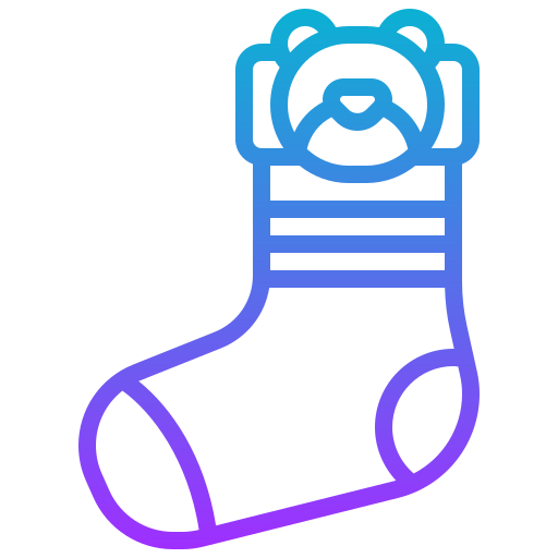 Sock Meticulous Gradient icon