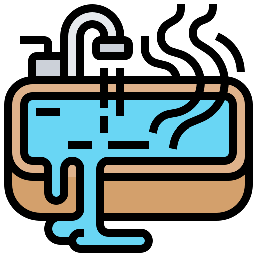 Hot tub Meticulous Lineal Color icon