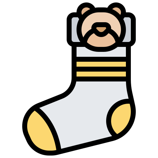 Sock Meticulous Lineal Color icon