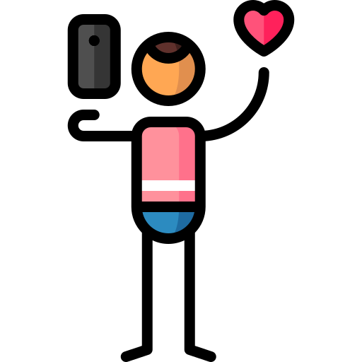 Love message Puppet Characters Lineal Color icon