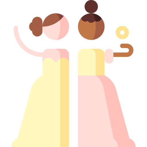 Wedding Puppet Characters Flat icon