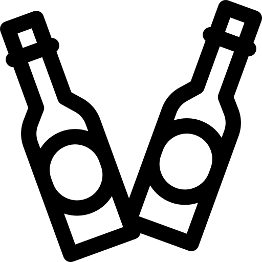 bouteilles Basic Rounded Lineal Icône