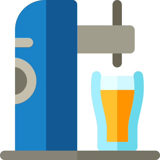 torneira de cerveja Basic Rounded Flat Ícone