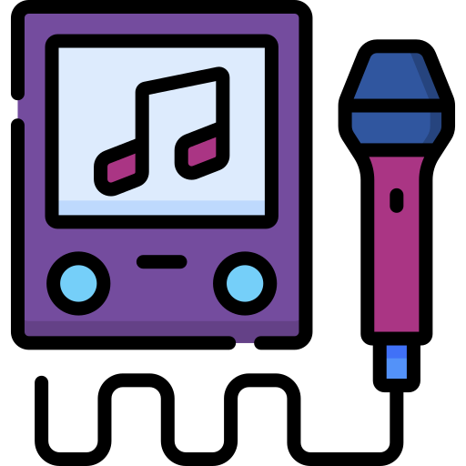 karaoke Special Lineal color icono