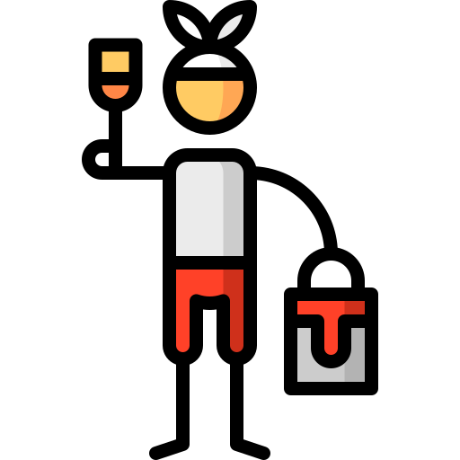 Painter Puppet Characters Lineal Color icon