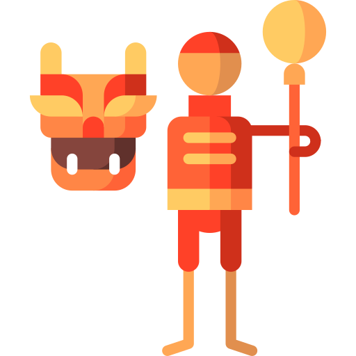 drachen Puppet Characters Flat icon