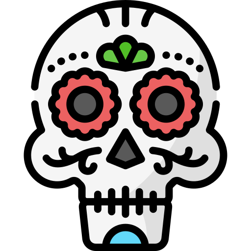 mexikanischer schädel Special Lineal color icon