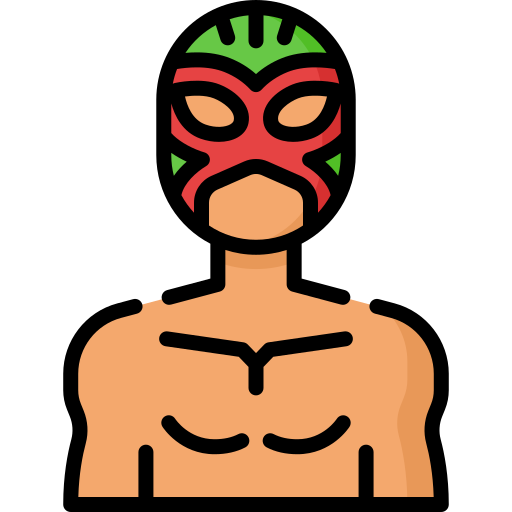 luchador Special Lineal color icono