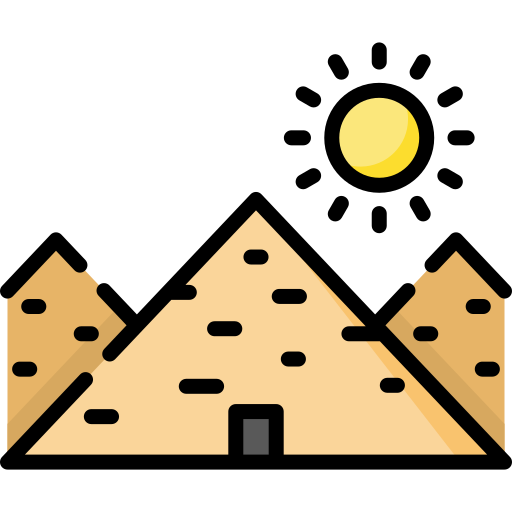 piramida Special Lineal color ikona
