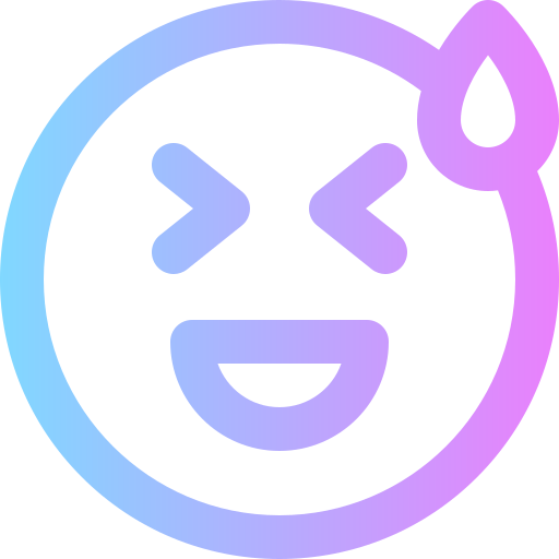 Grinning Super Basic Rounded Gradient icon