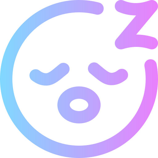 dormido Super Basic Rounded Gradient icono