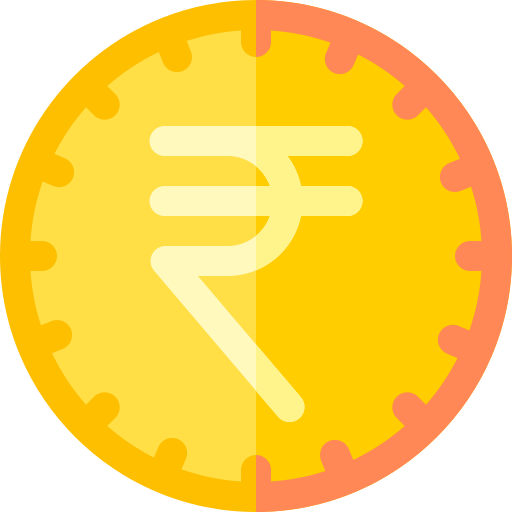 rupia Basic Rounded Flat ikona