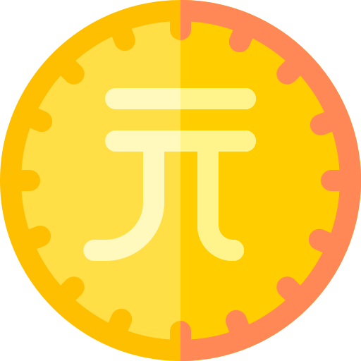 nowy dolar tajwański Basic Rounded Flat ikona