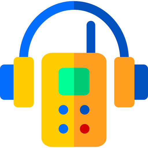 Audio guide Basic Rounded Flat icon