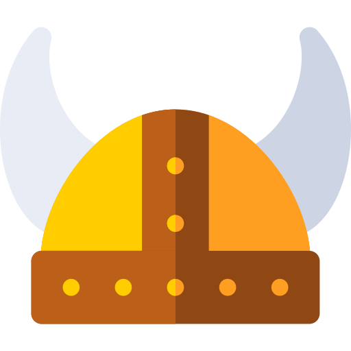 Viking helmet Basic Rounded Flat icon