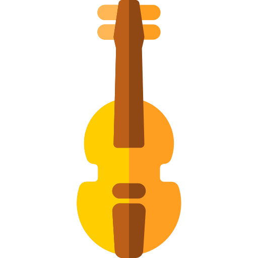 violín Basic Rounded Flat icono