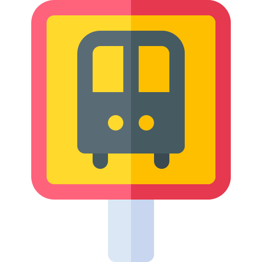 Bus stop Basic Rounded Flat icon