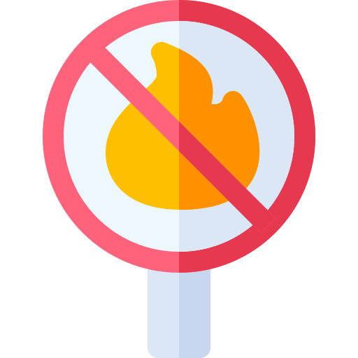 No fire Basic Rounded Flat icon