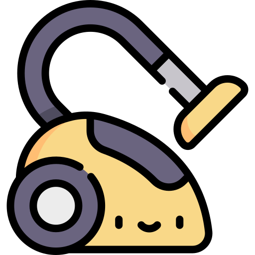 Vacuum cleaner Kawaii Lineal color icon