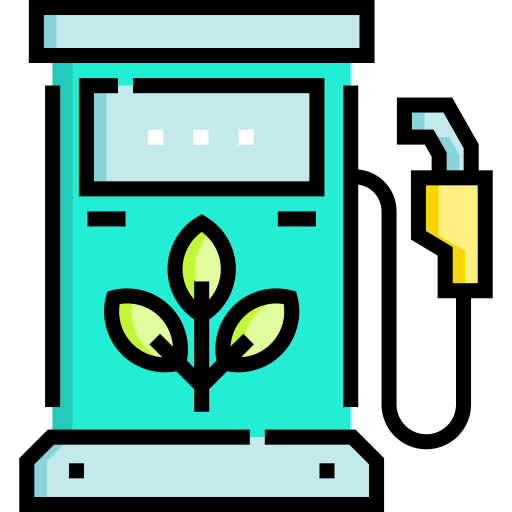 エコ燃料 Detailed Straight Lineal color icon