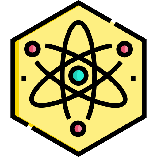 atom Detailed Straight Lineal color ikona