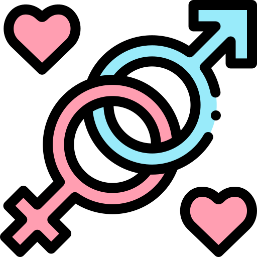 섹스 Detailed Rounded Lineal color icon