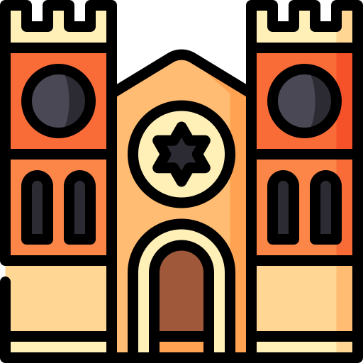 sinagoga Special Lineal color icono